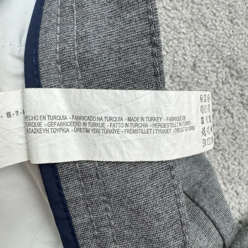 Zara Stretch Dress Pants Trouser Mens 34 Heathered Gray Tapered Leg Flat Front